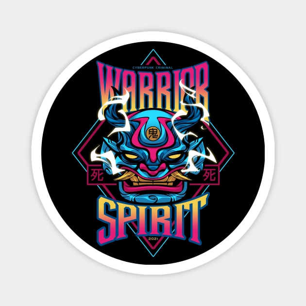 Warrior Spirit Magnet by FishFinger